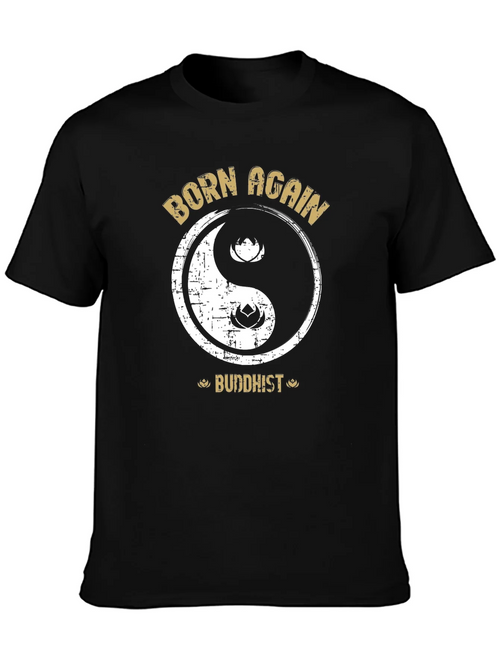 Born Again Buddhist Yin Yang T-Shirt - Spiritual Tee