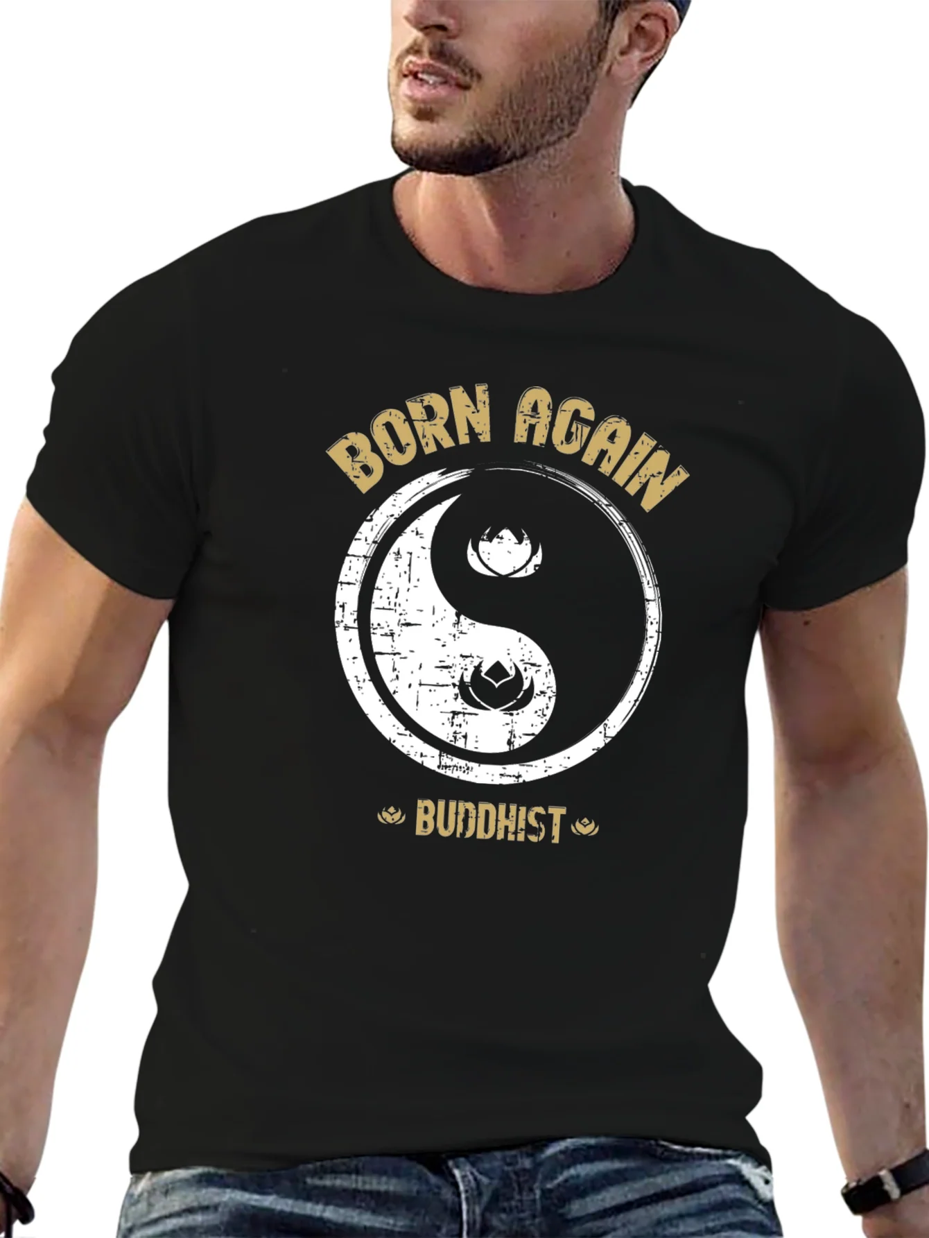 Born Again Buddhist Yin Yang T-Shirt - Spiritual Tee
