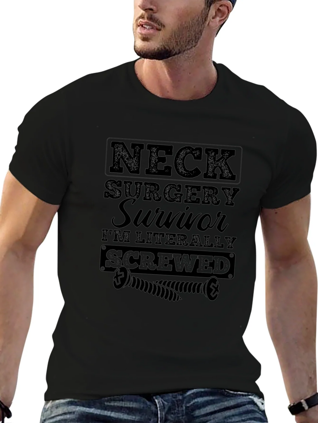 Neck Surgery Survivor Graphic Tee