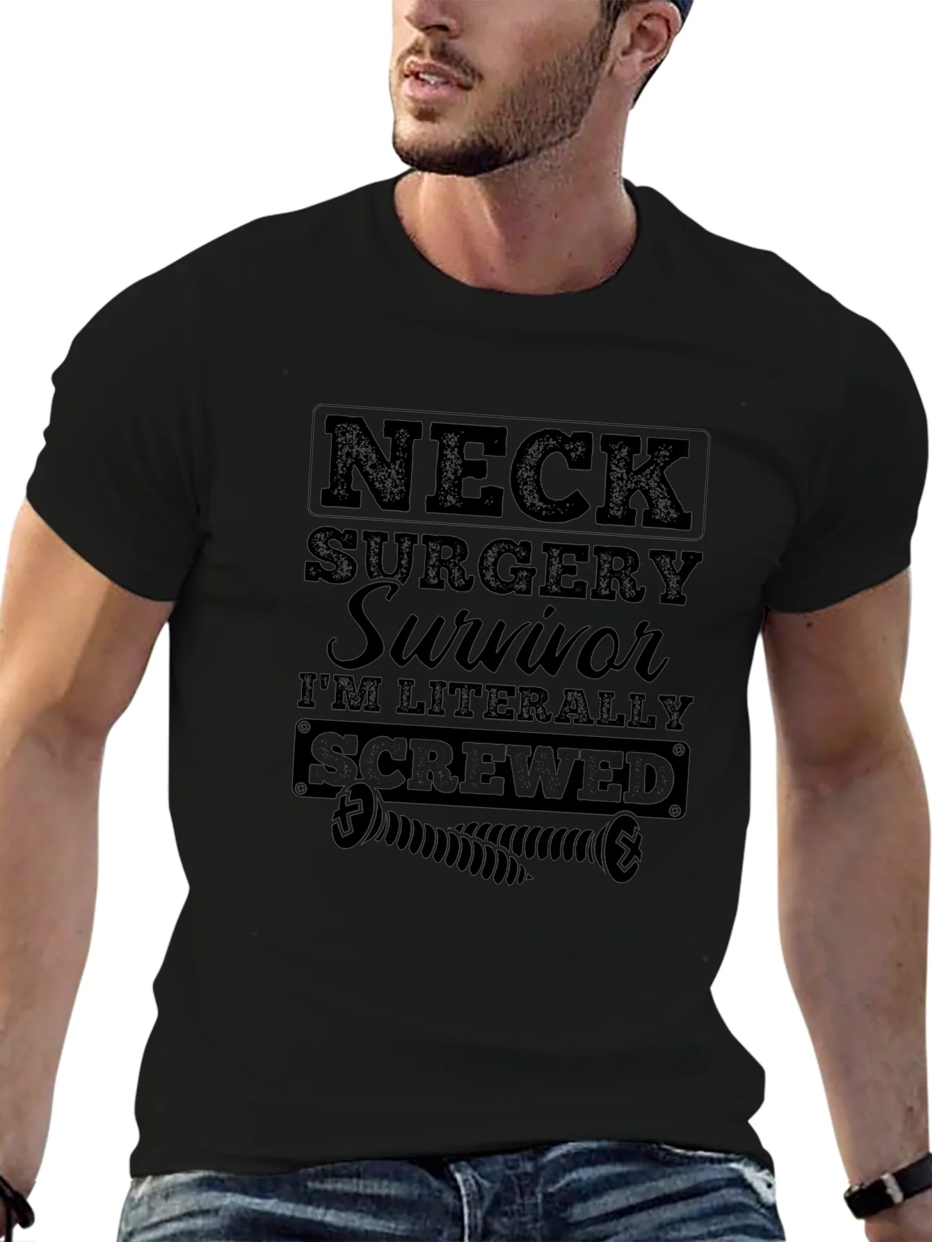 Neck Surgery Survivor Graphic Tee
