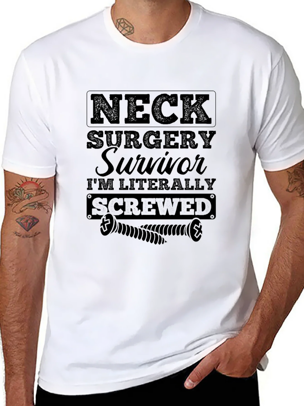 Neck Surgery Survivor Graphic Tee