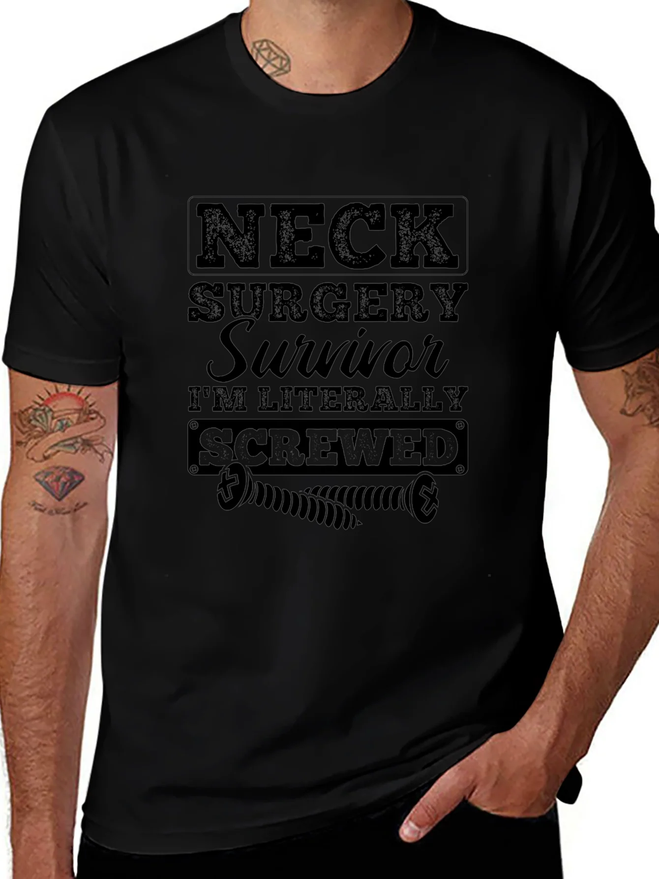 Neck Surgery Survivor Graphic Tee