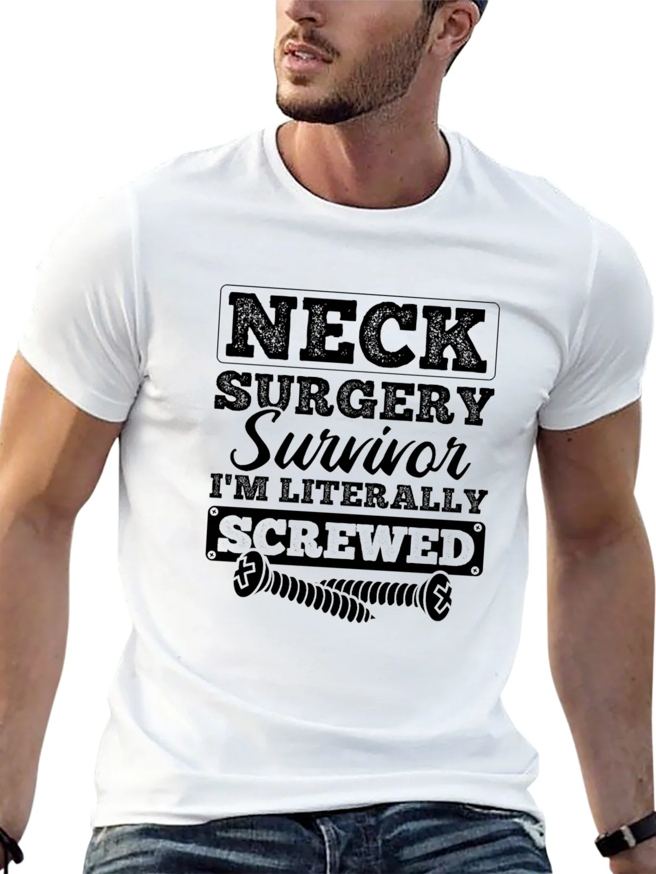 Neck Surgery Survivor Graphic Tee