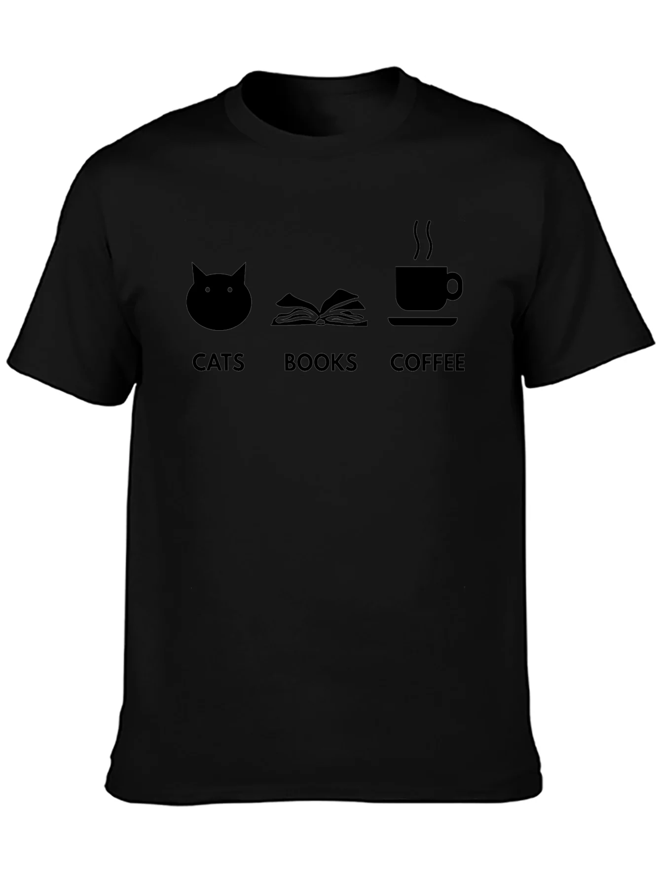 Cats Books Coffee T-Shirt