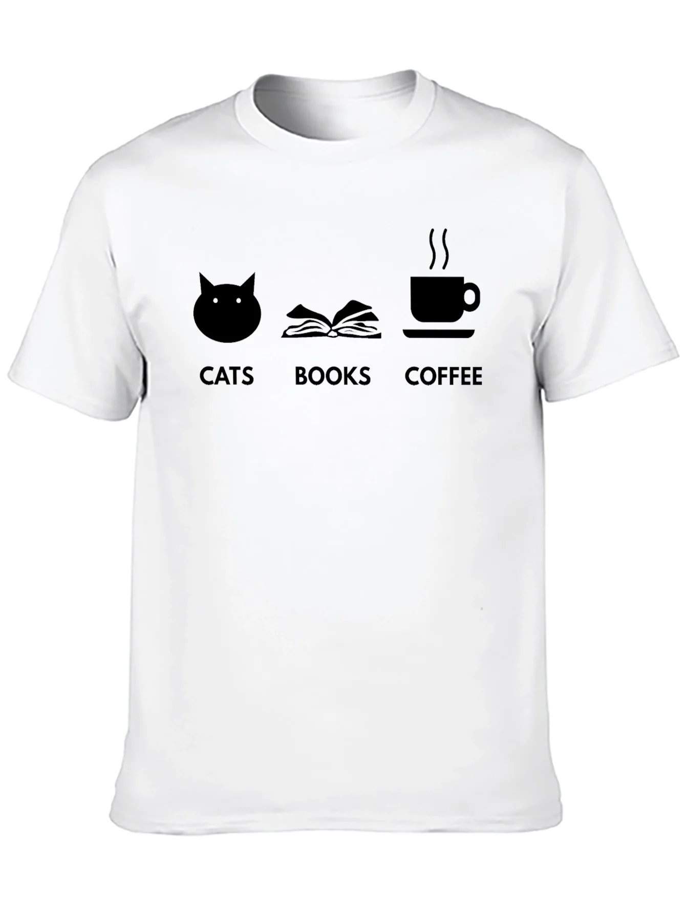 Cats Books Coffee T-Shirt