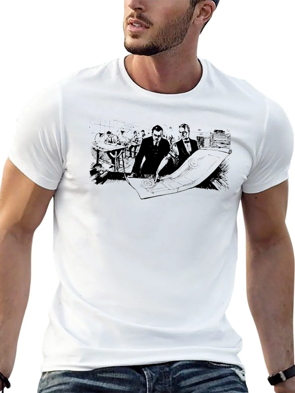 Blueprint Graphic Tee - Mens Black Short Sleeve