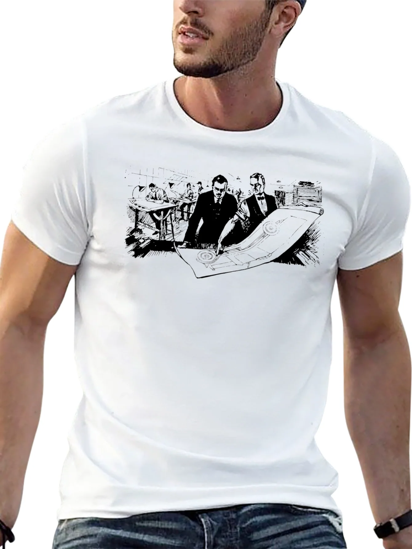 Blueprint Graphic Tee - Mens Black Short Sleeve