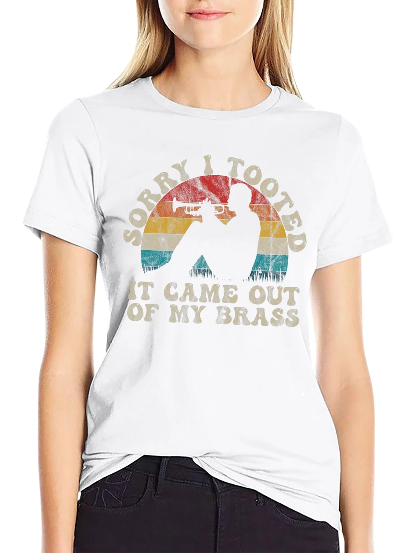 Sorry I Tooted Trumpet Player Graphic Tee