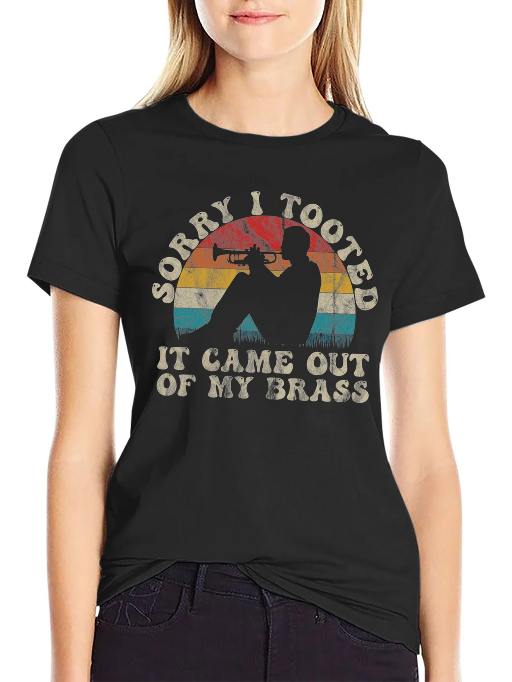 Sorry I Tooted Trumpet Player Graphic Tee