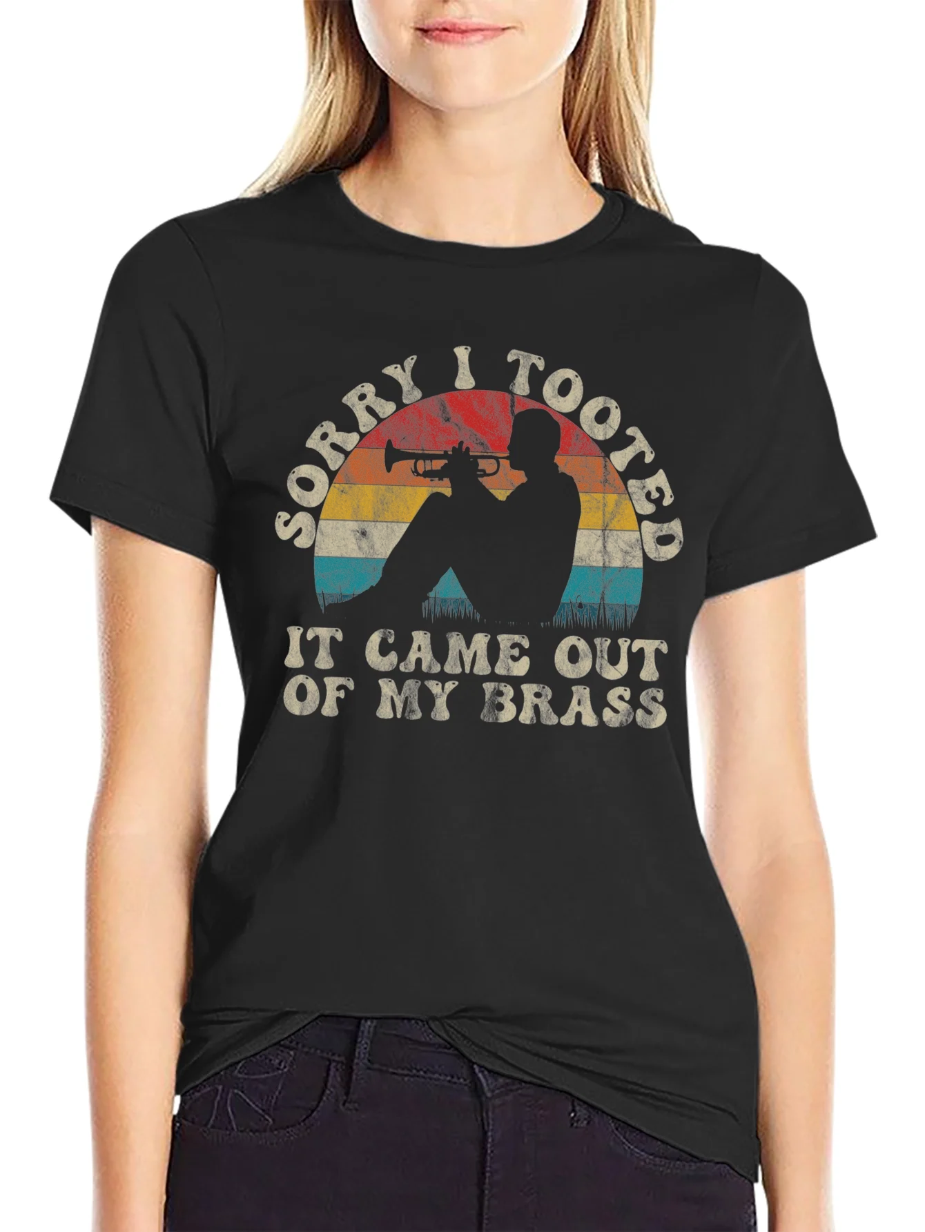 Sorry I Tooted Trumpet Player Graphic Tee