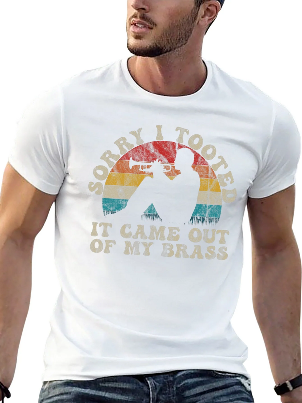 Sorry I Tooted Trumpet Player Graphic Tee