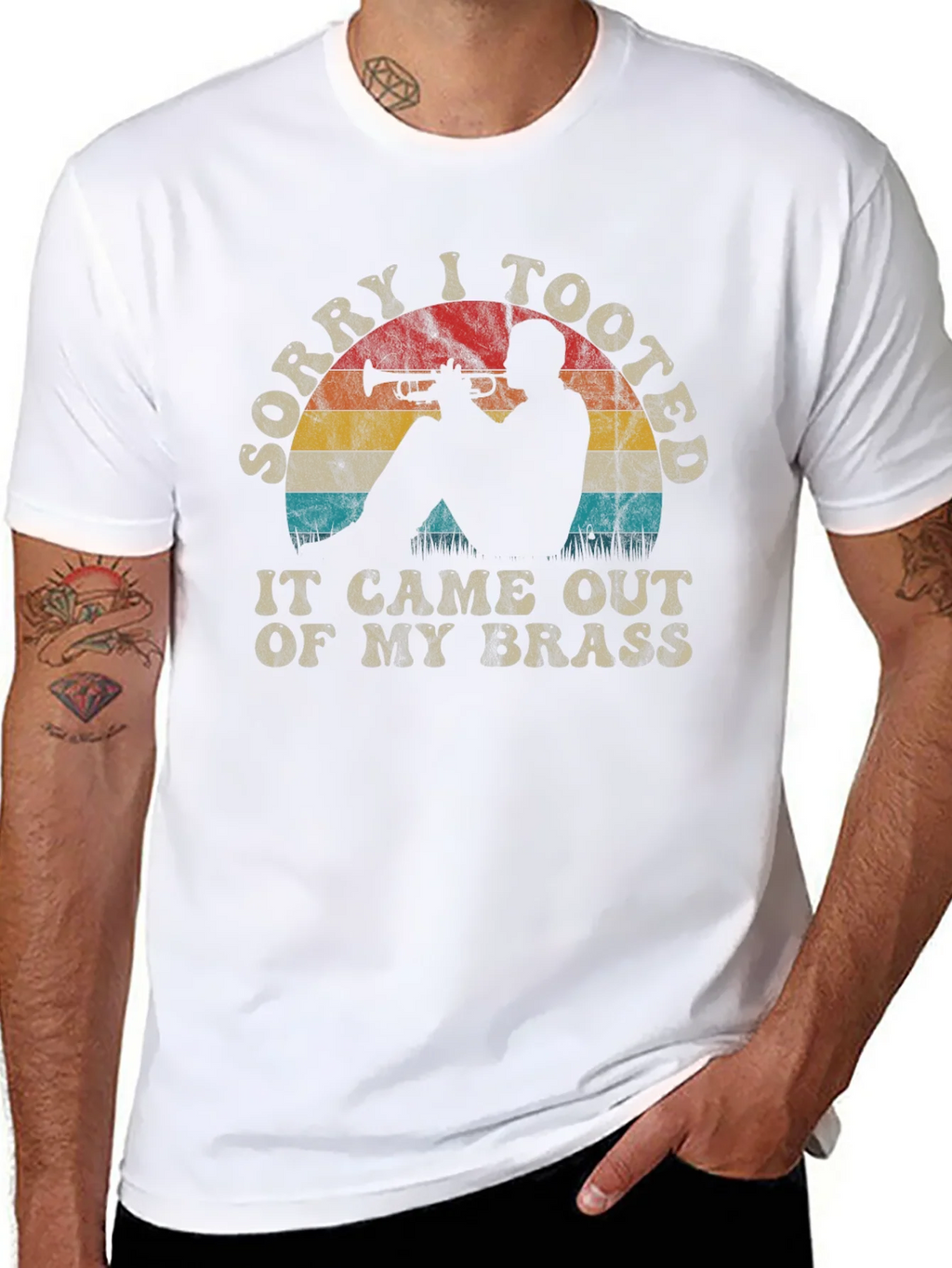 Sorry I Tooted Trumpet Player Graphic Tee
