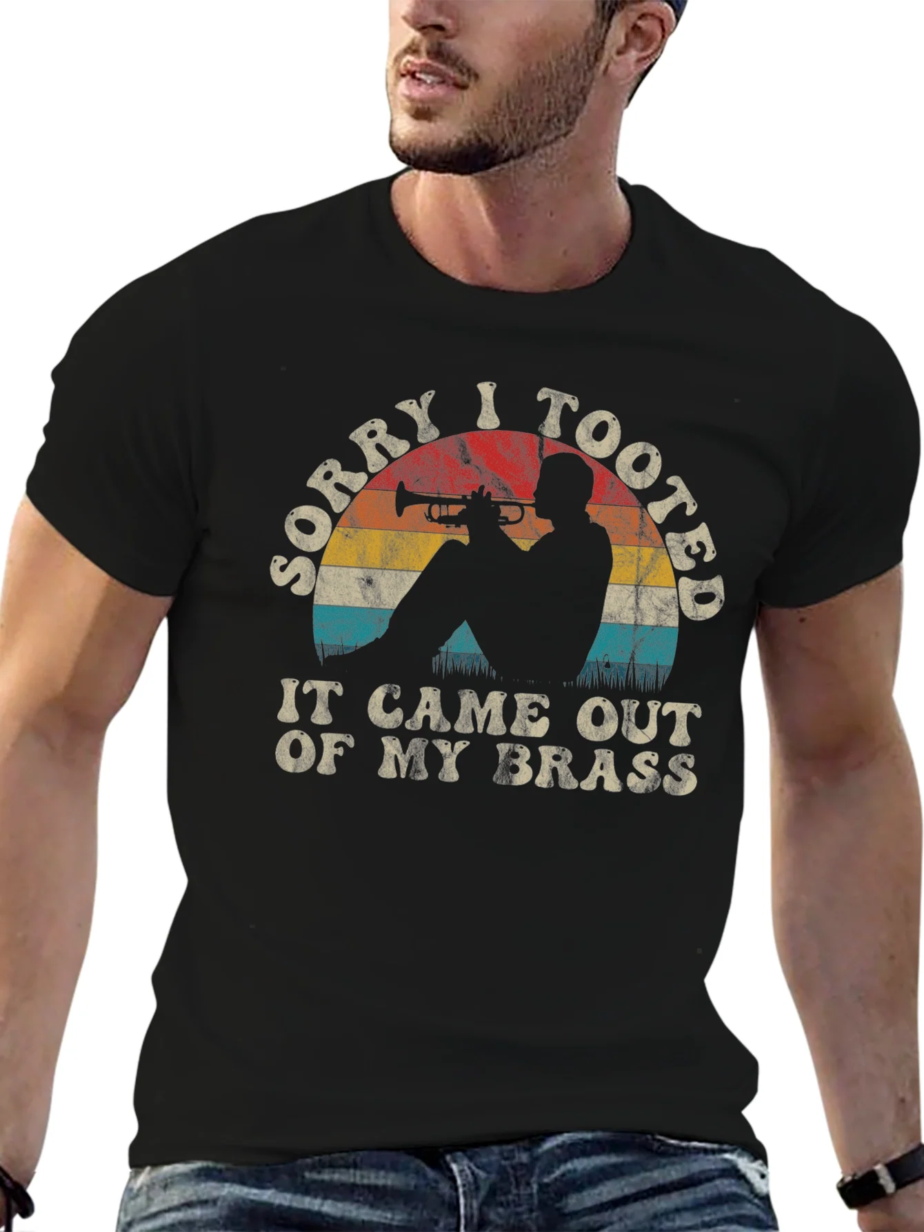 Sorry I Tooted Trumpet Player Graphic Tee