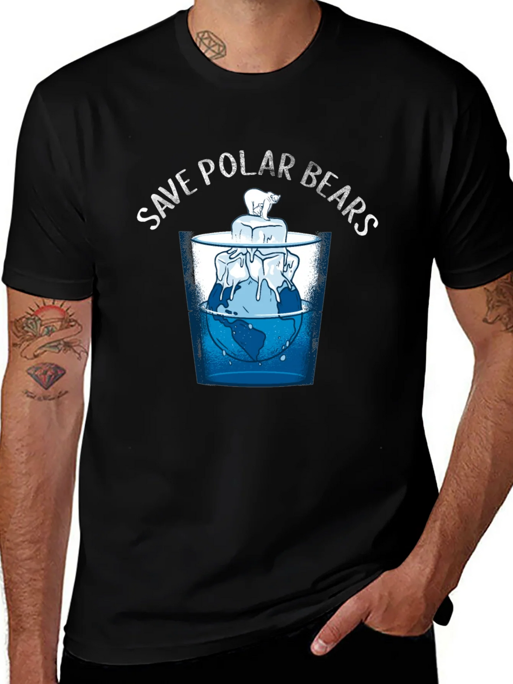 Save Polar Bears Graphic T-Shirt