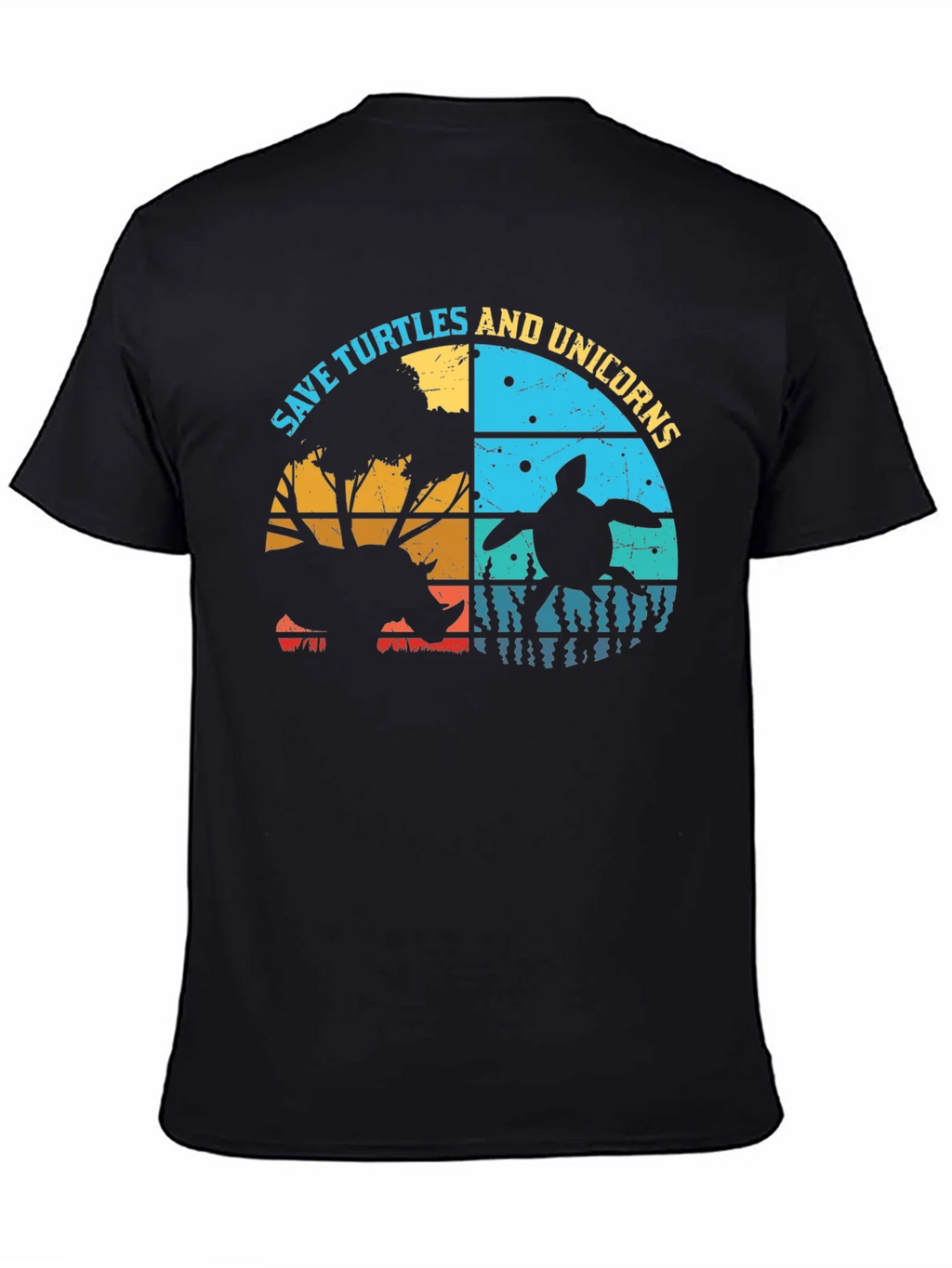 Save Turtles & Unicorns Graphic T-Shirt