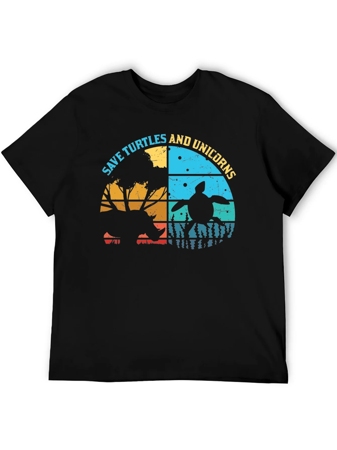 Save Turtles & Unicorns Graphic T-Shirt