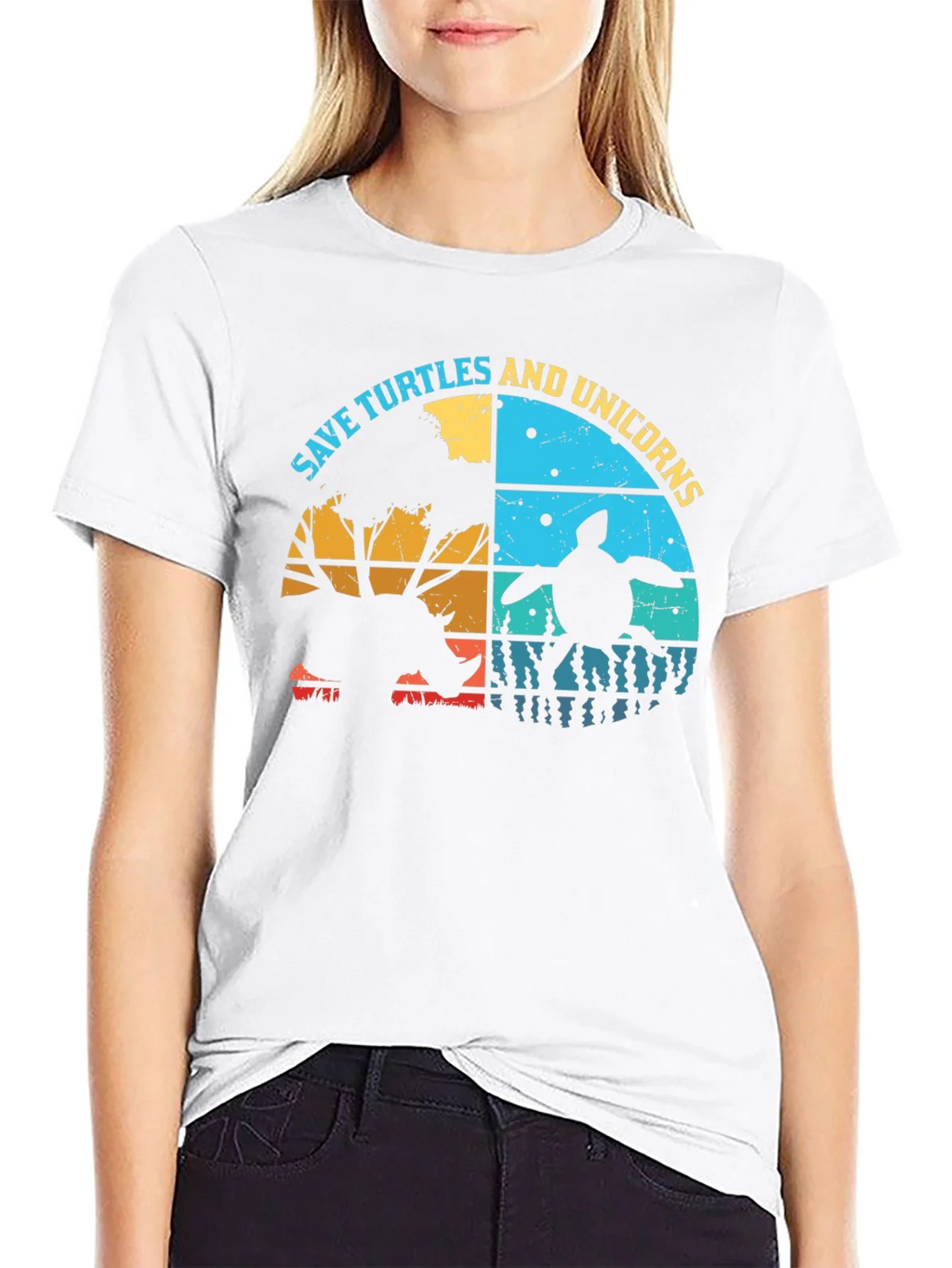 Save Turtles & Unicorns Graphic T-Shirt
