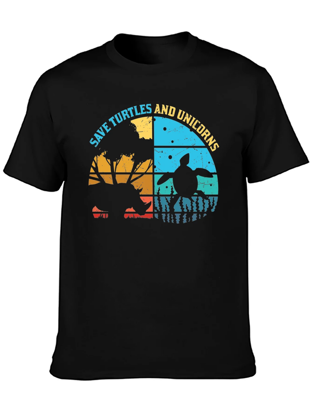 Save Turtles & Unicorns Graphic T-Shirt