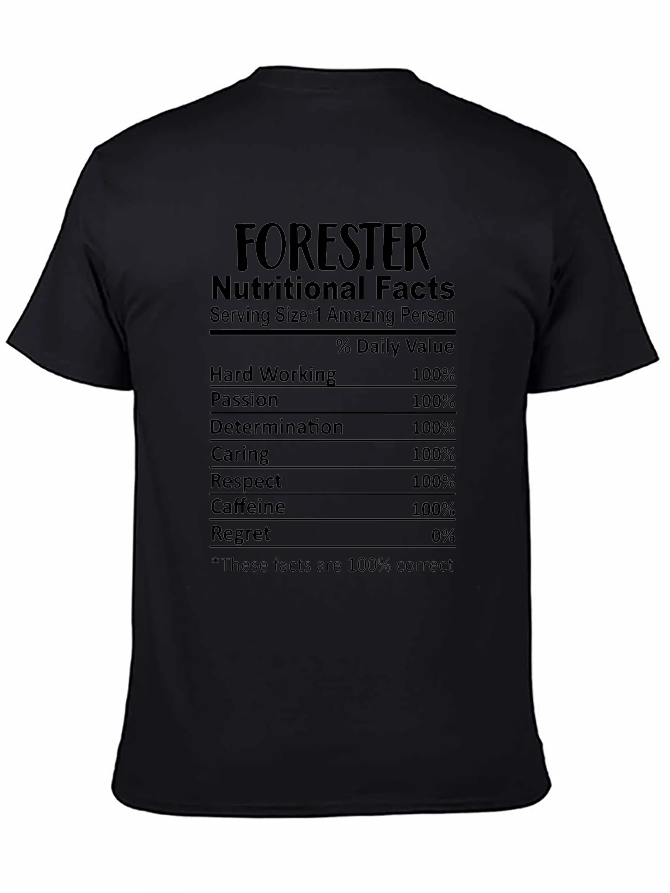 Forester Nutritional Facts T-Shirt