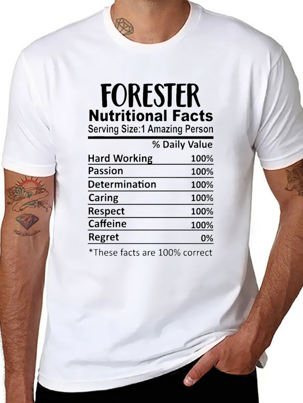 Forester Nutritional Facts T-Shirt