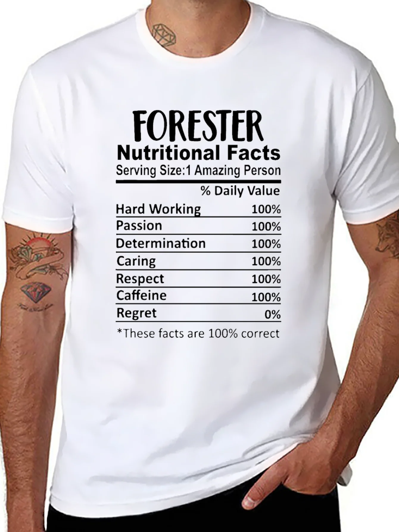 Forester Nutritional Facts T-Shirt