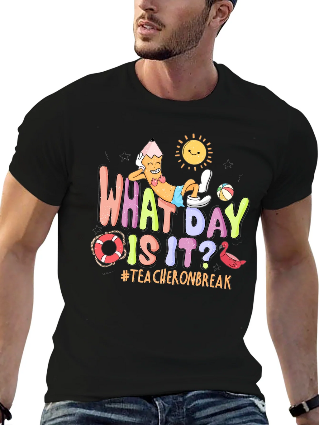 Teacher on Break Graphic T-Shirt