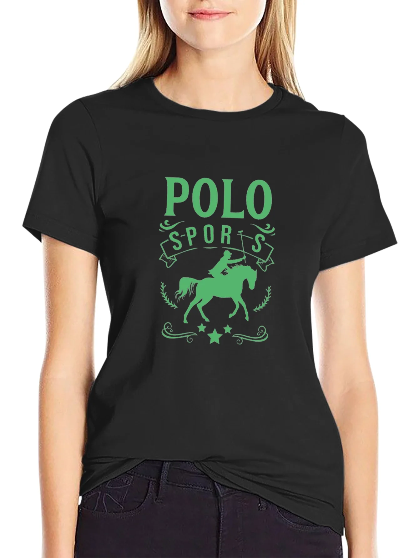 Polo Sports Graphic Tee - Equestrian Style