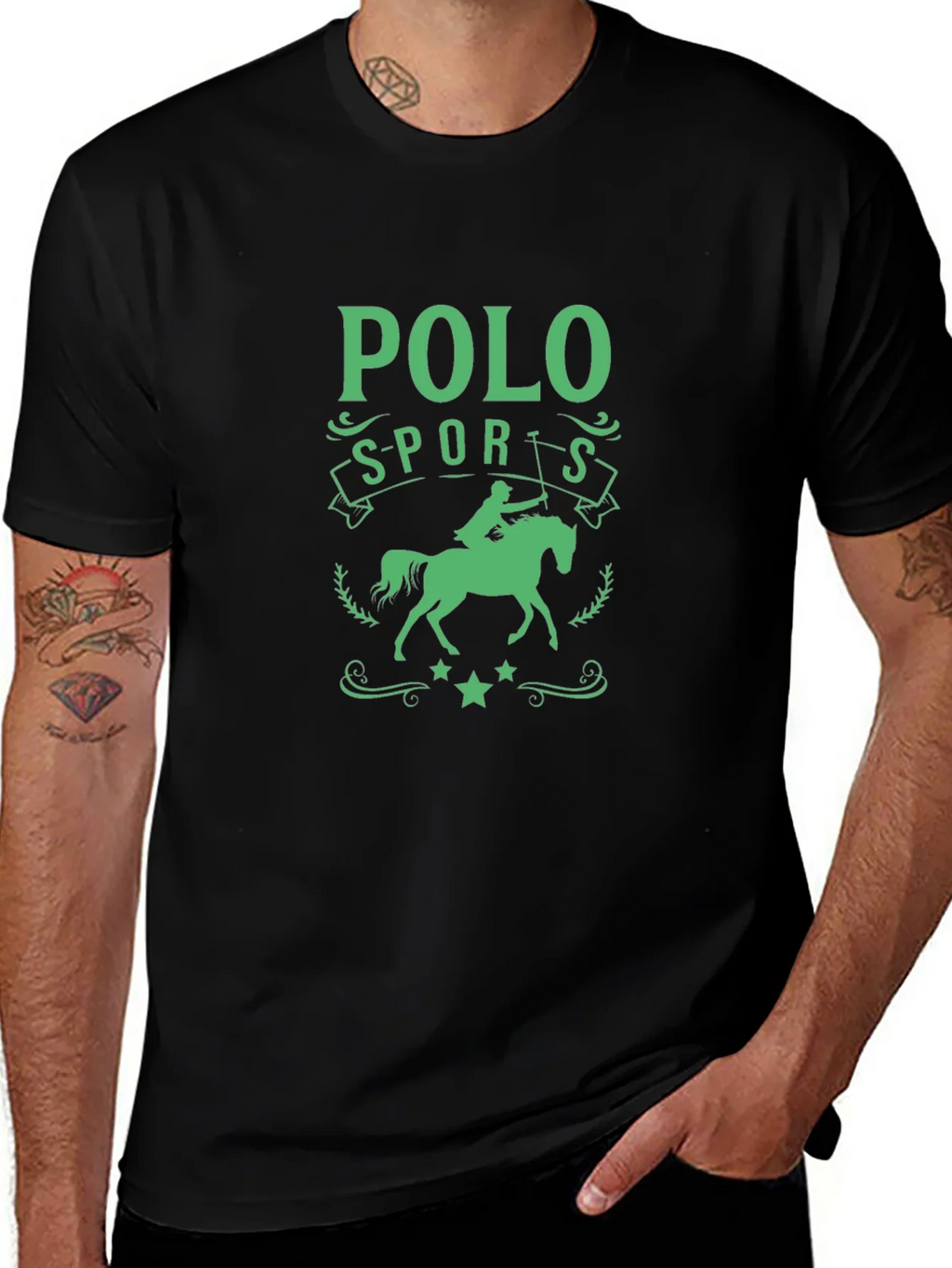 Polo Sports Graphic Tee - Equestrian Style