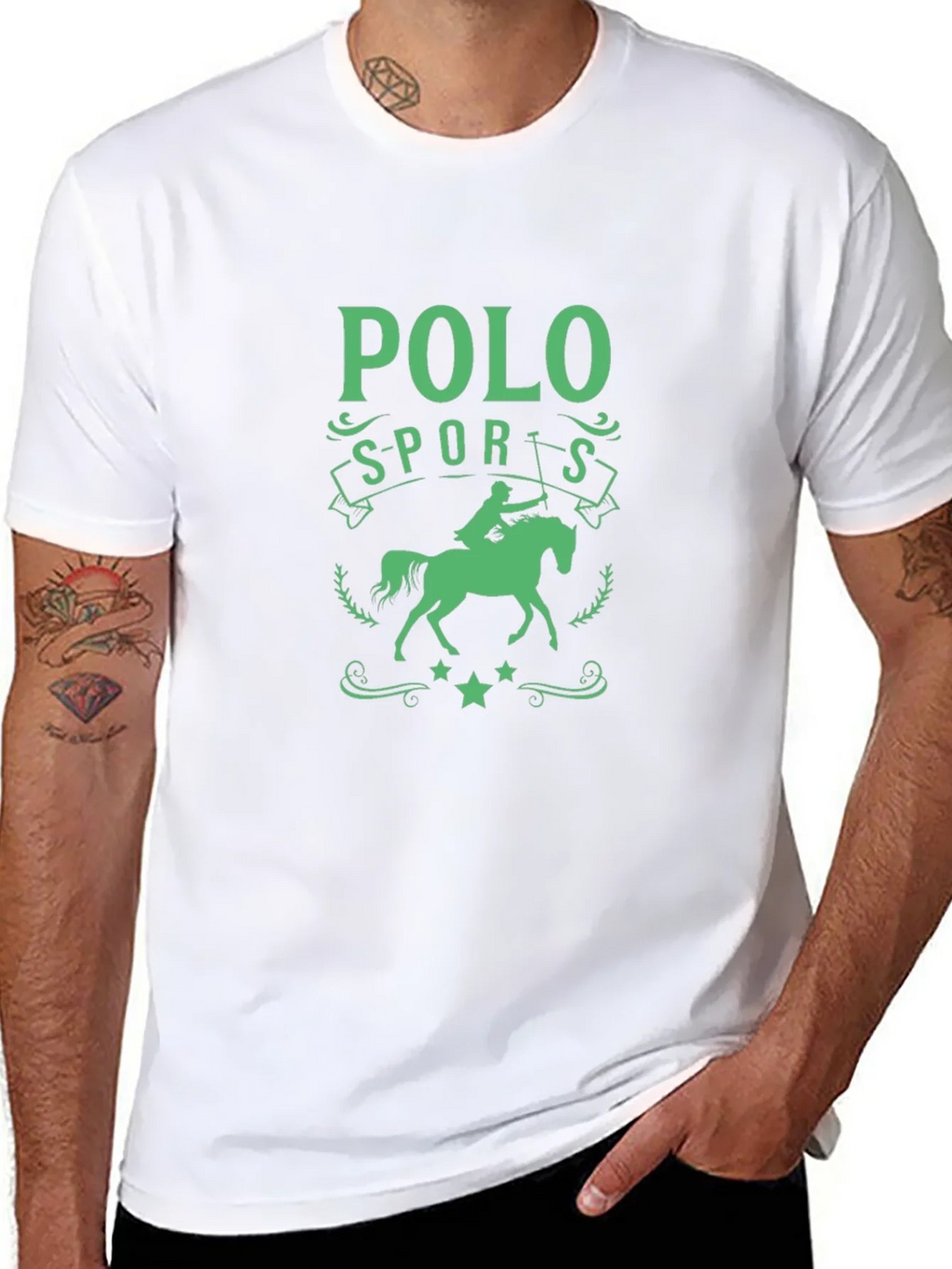 Polo Sports Graphic Tee - Equestrian Style