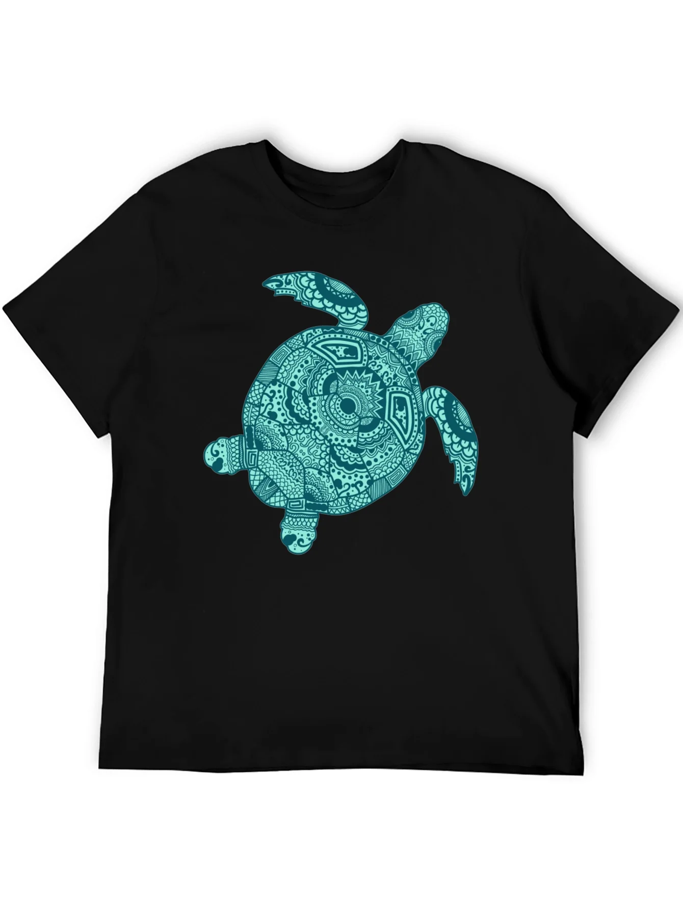 Sea Turtle Graphic Tee - Stylish Black Cotton T-Shirt