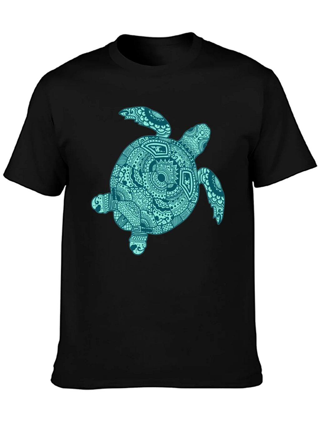Sea Turtle Graphic Tee - Stylish Black Cotton T-Shirt