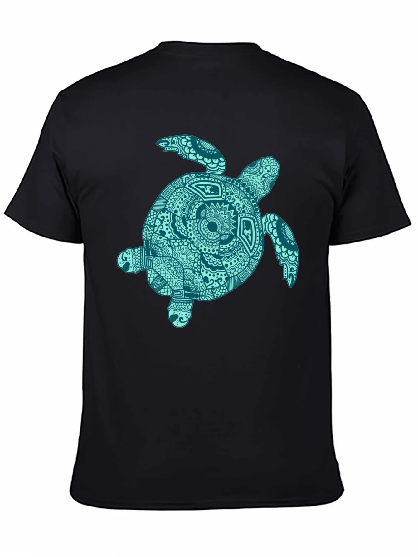 Sea Turtle Graphic Tee - Stylish Black Cotton T-Shirt