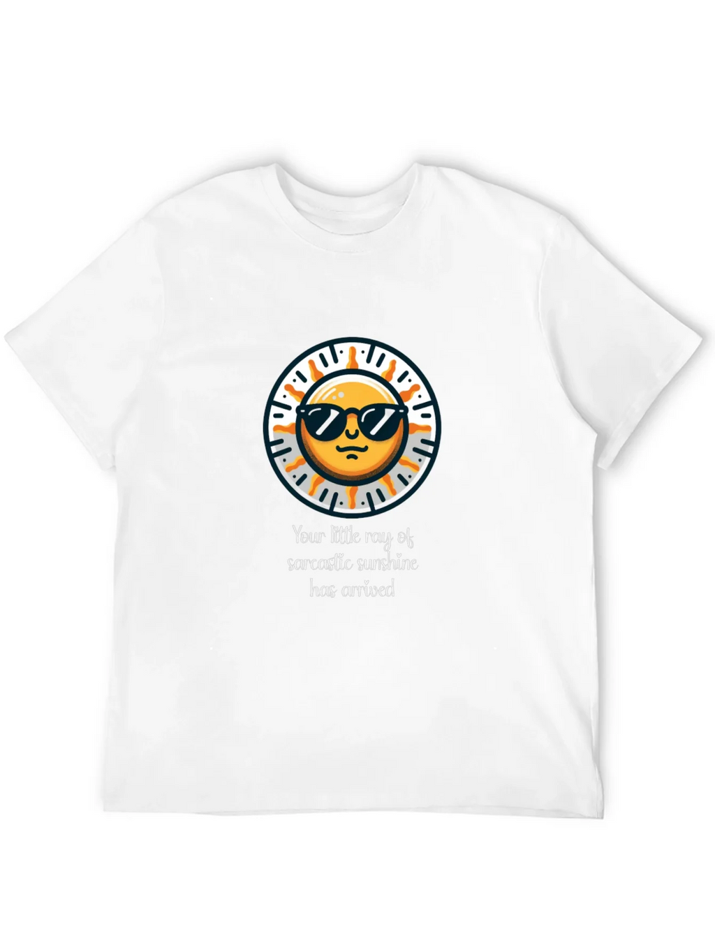 Sarcastic Sunshine Graphic Tee - Black