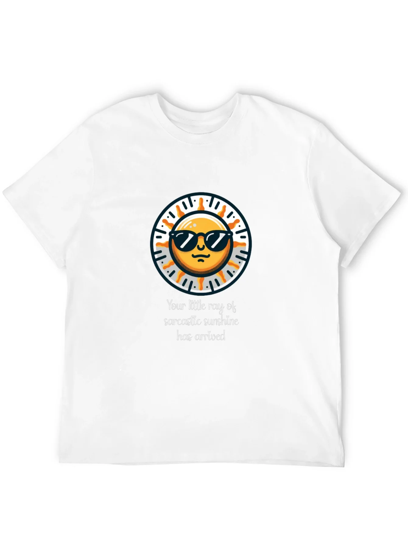 Sarcastic Sunshine Graphic Tee - Black