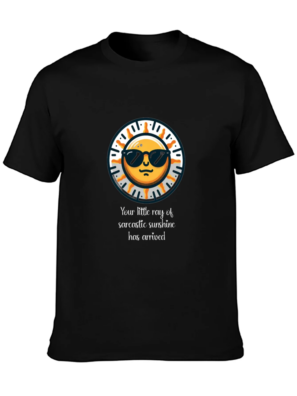 Sarcastic Sunshine Graphic Tee - Black