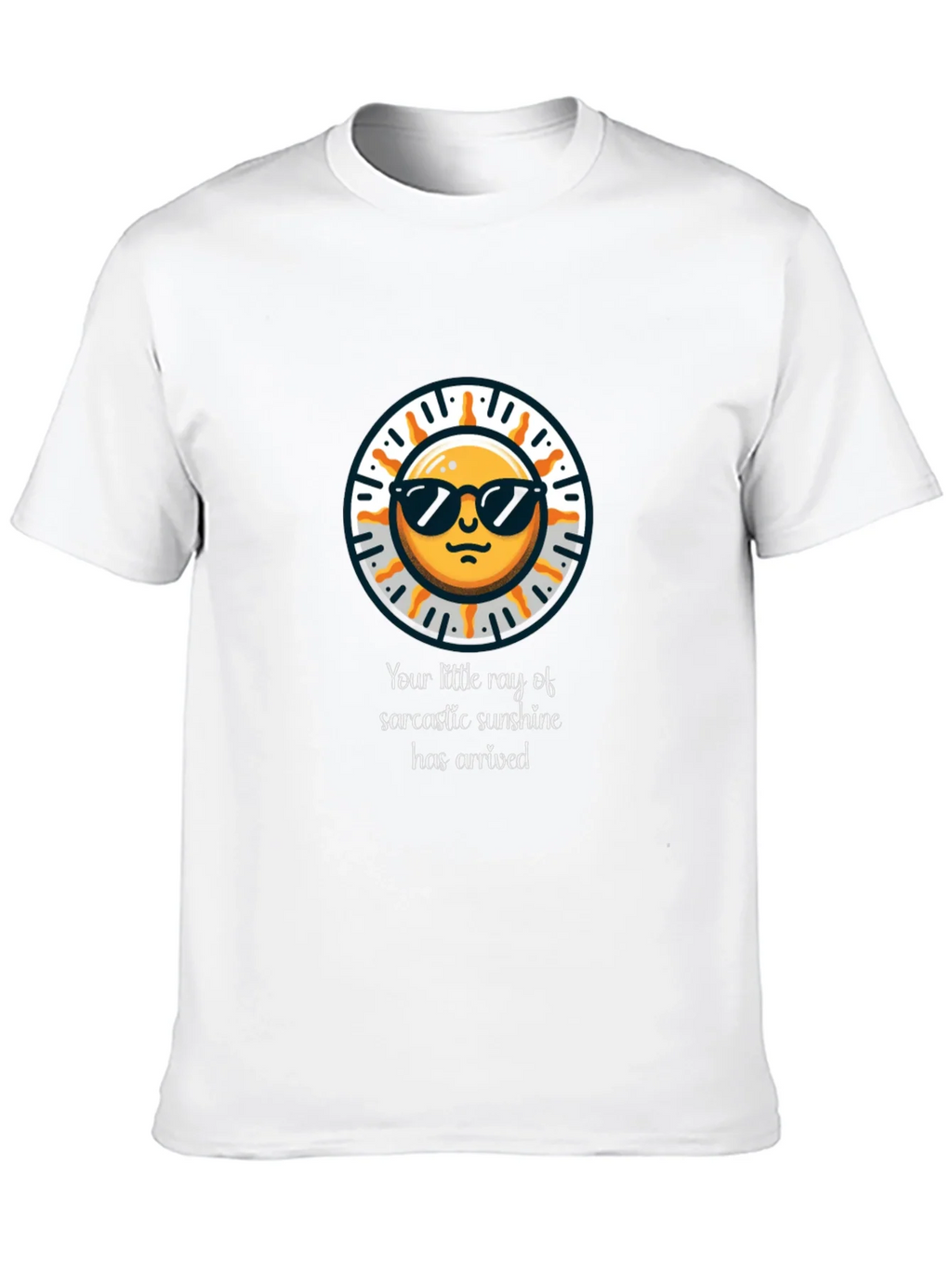 Sarcastic Sunshine Graphic Tee - Black
