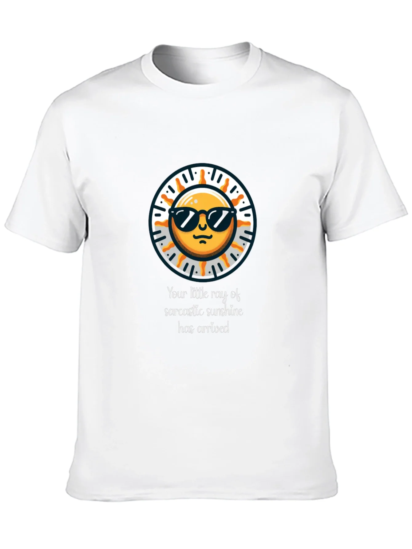 Sarcastic Sunshine Graphic Tee - Black