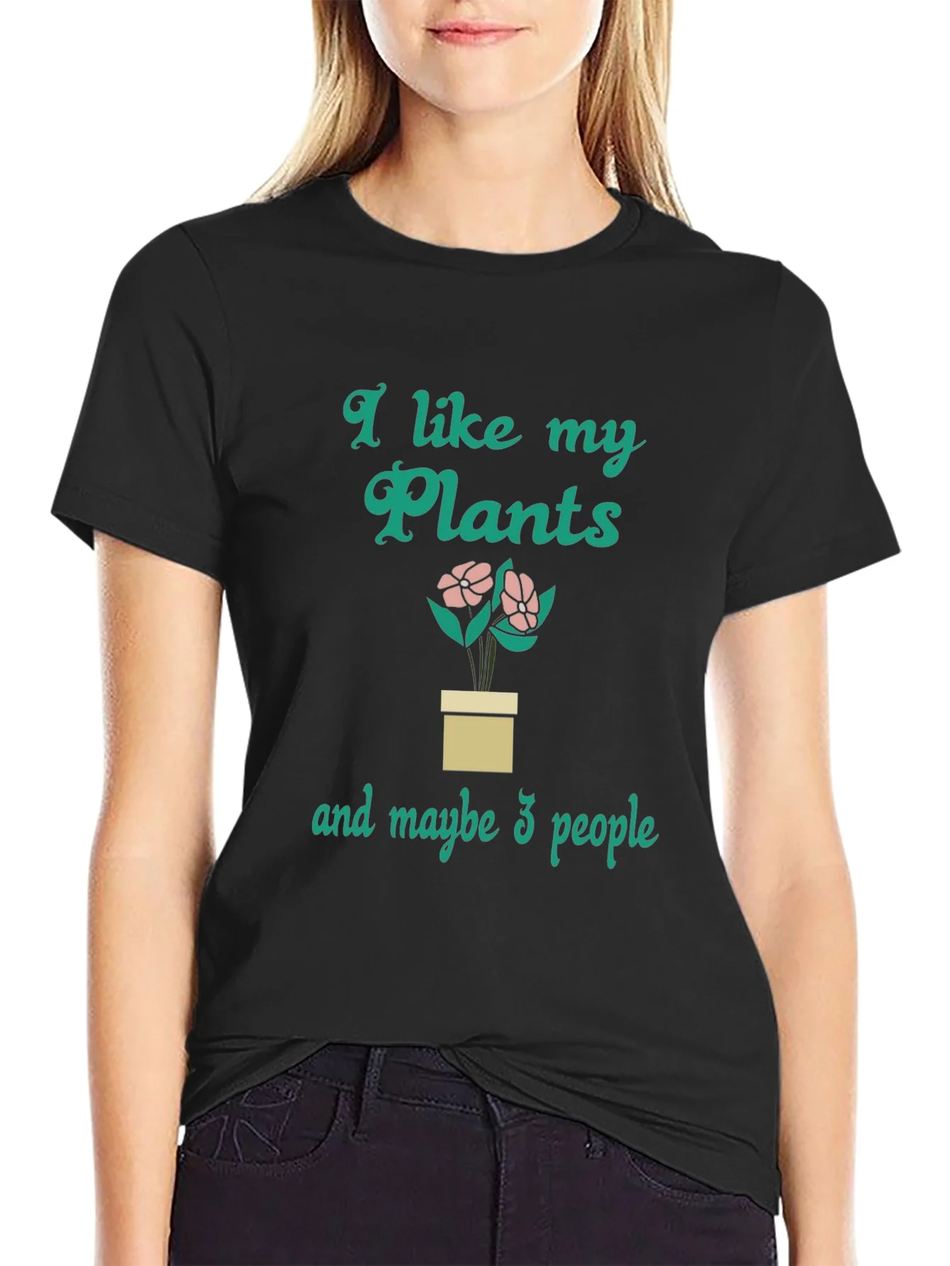 I Like My Plants and Maybe 3 People Graphic T-Shirt