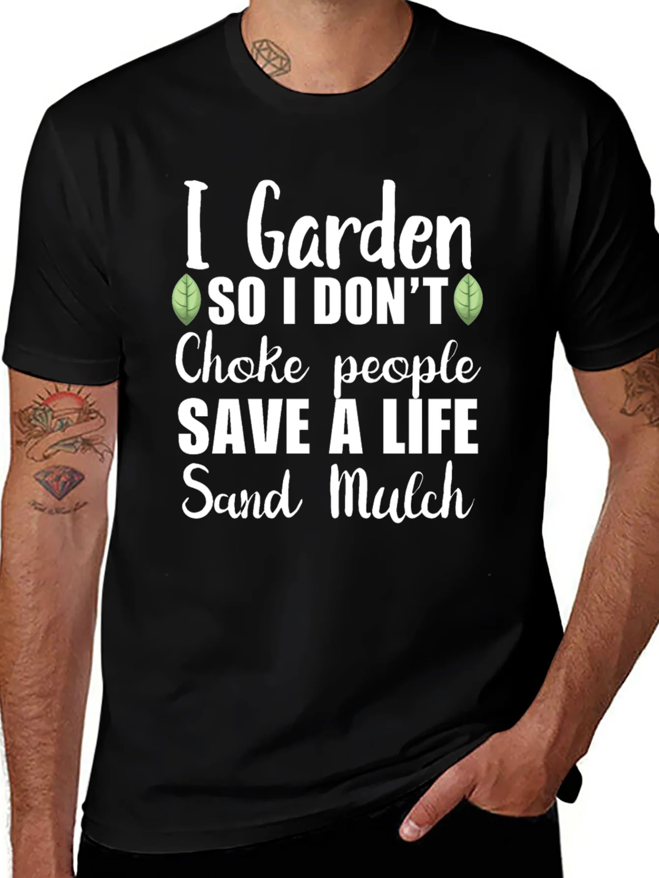 I Garden So I Dont Choke People Graphic Tee
