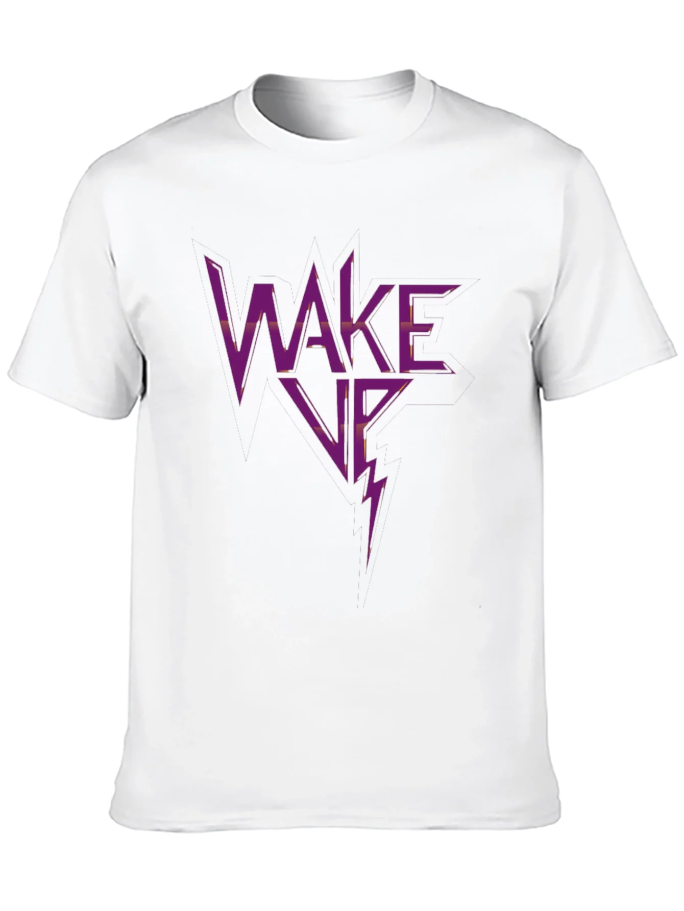 Wake Up Graphic Print Black T-Shirt