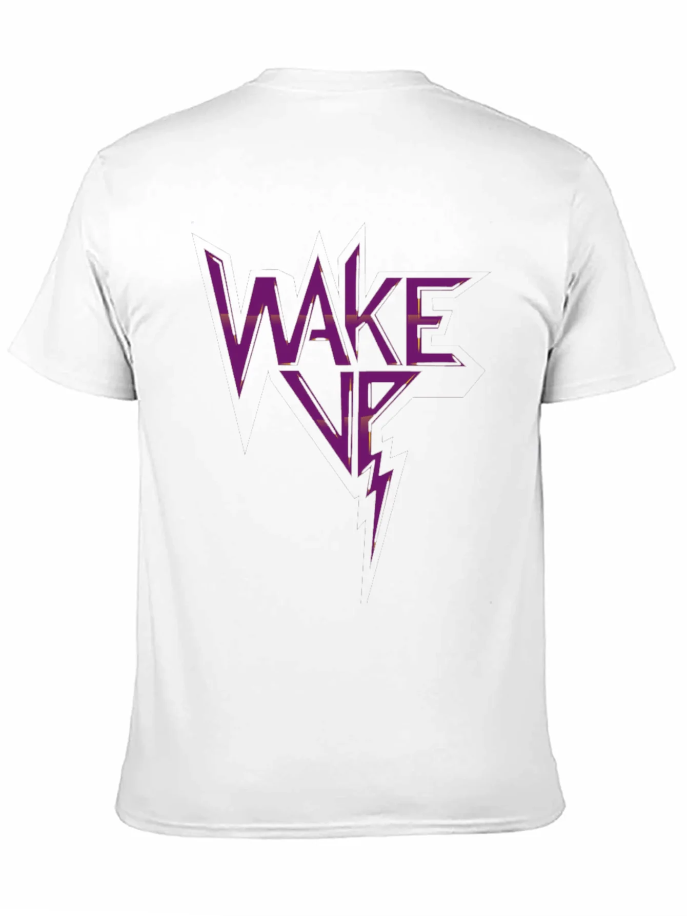 Wake Up Graphic Print Black T-Shirt