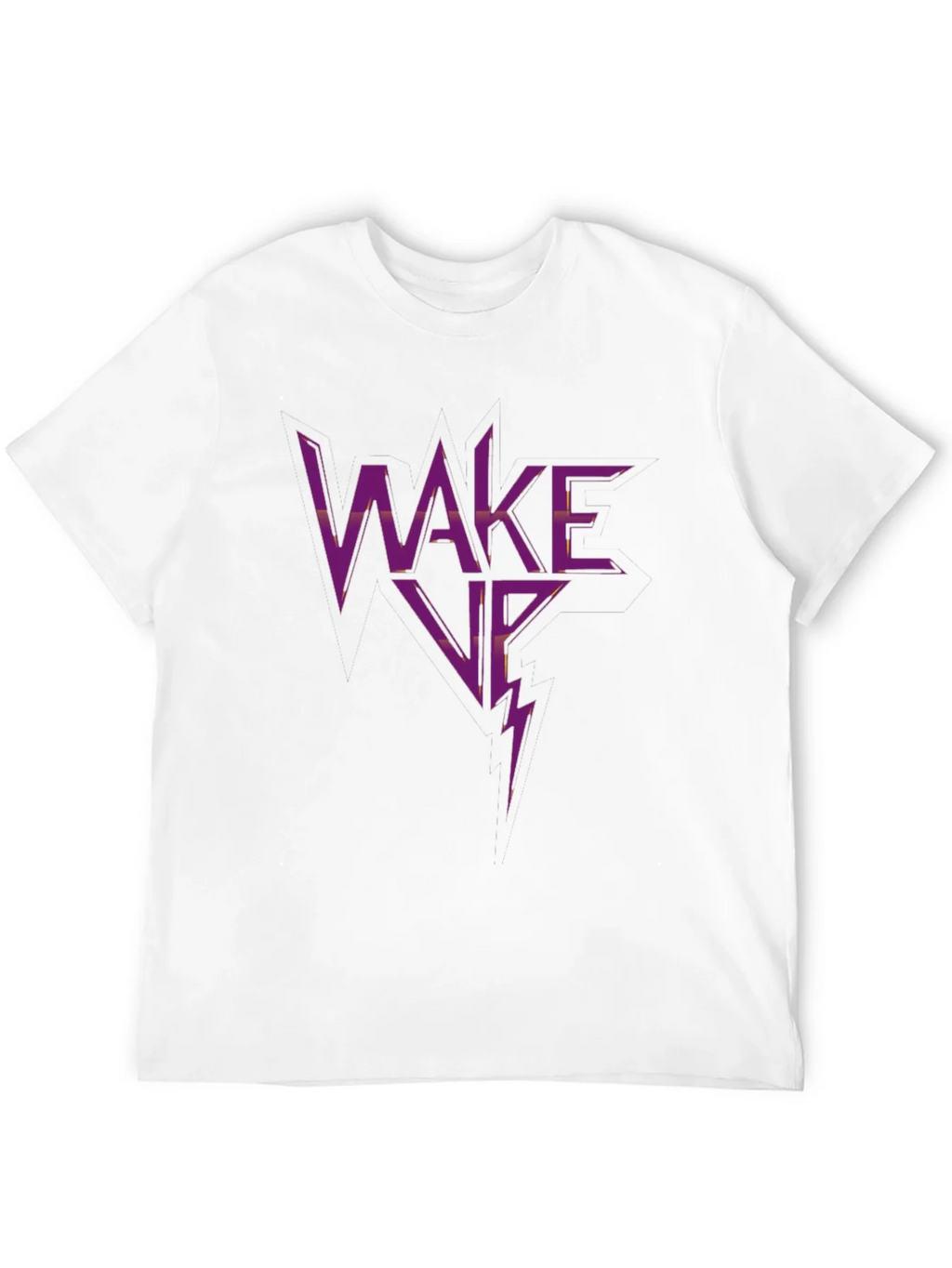 Wake Up Graphic Print Black T-Shirt