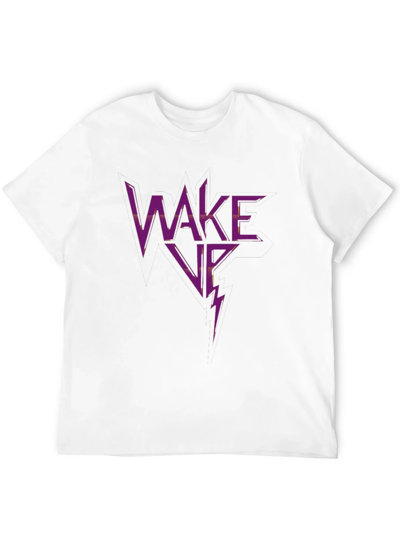 Wake Up Graphic Print Black T-Shirt