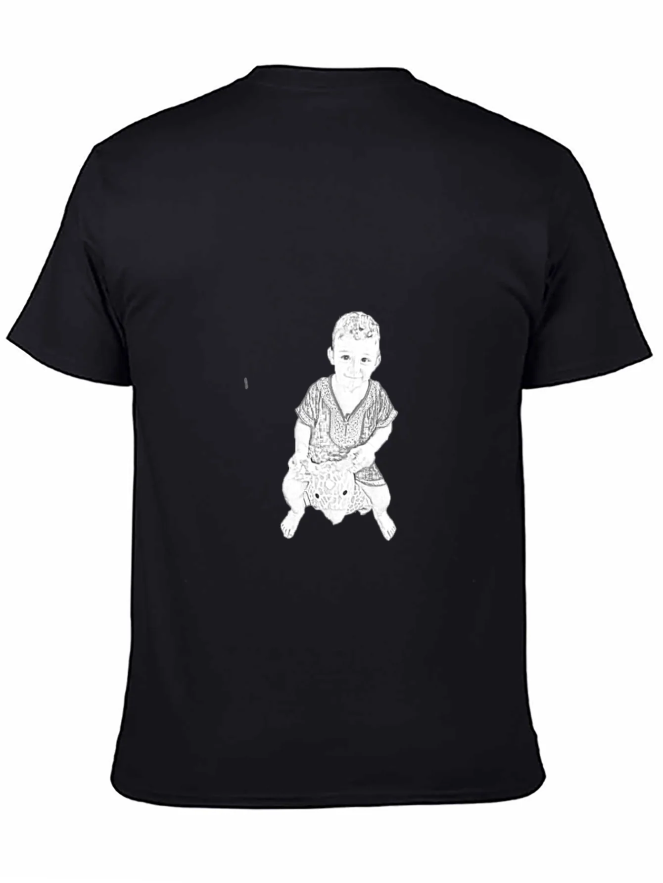 Graphic Print Tee - Child Riding Toy