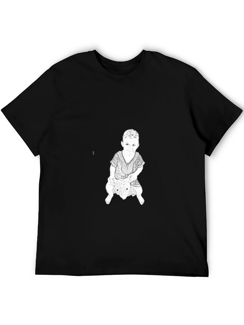 Graphic Print Tee - Child Riding Toy