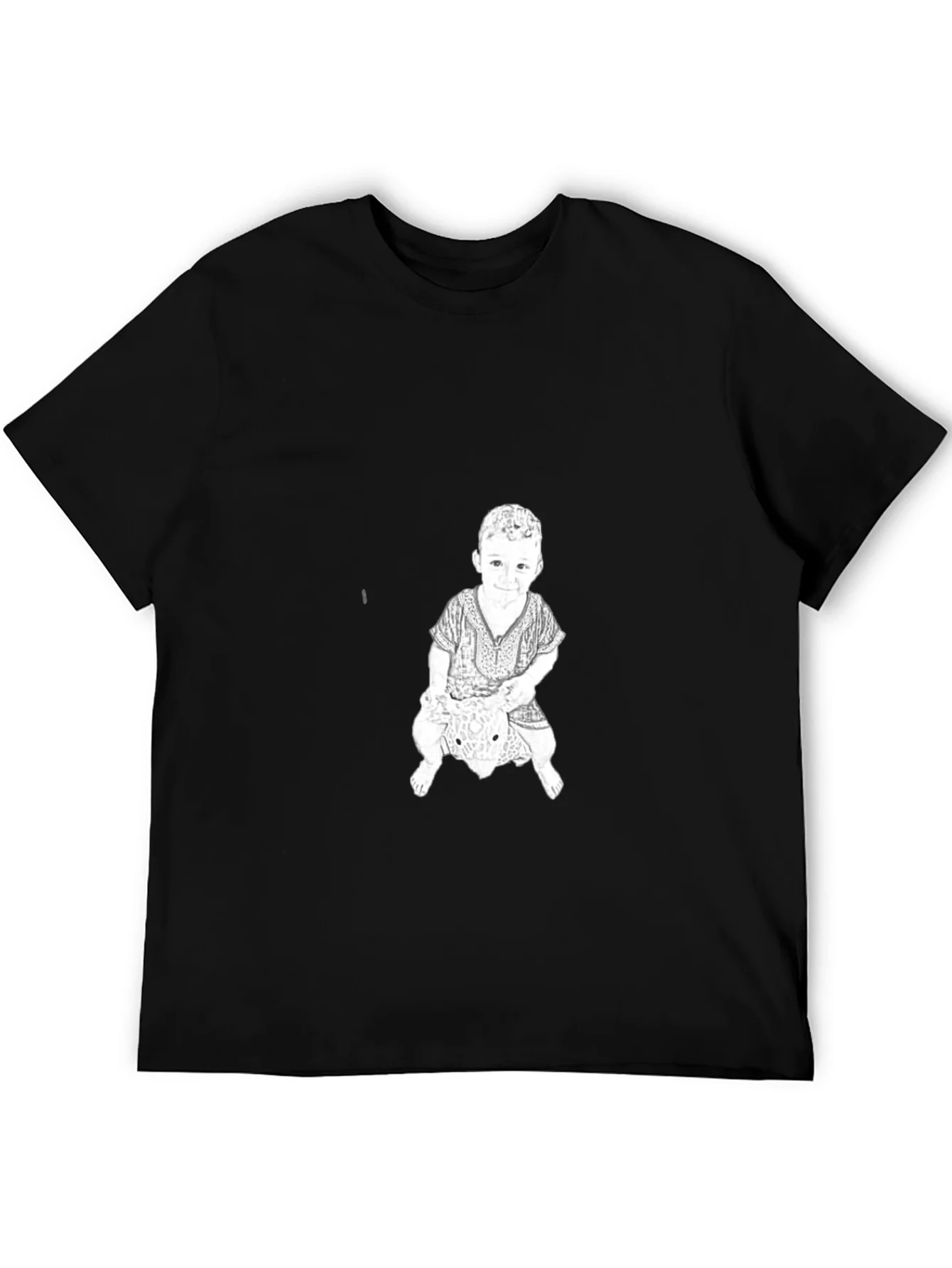 Graphic Print Tee - Child Riding Toy