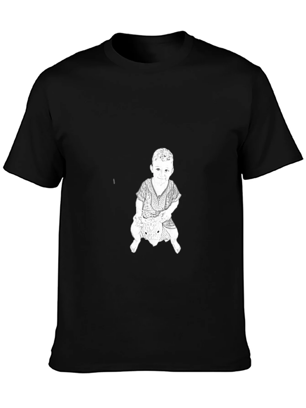 Graphic Print Tee - Child Riding Toy