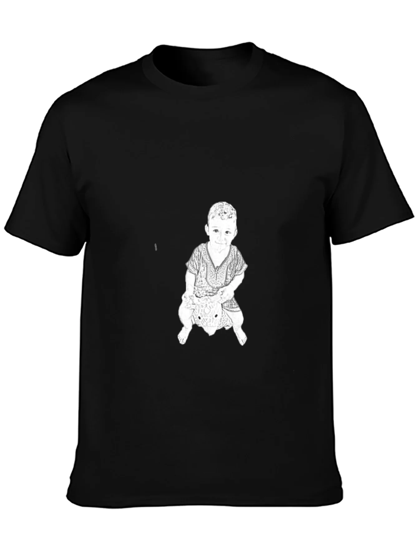 Graphic Print Tee - Child Riding Toy