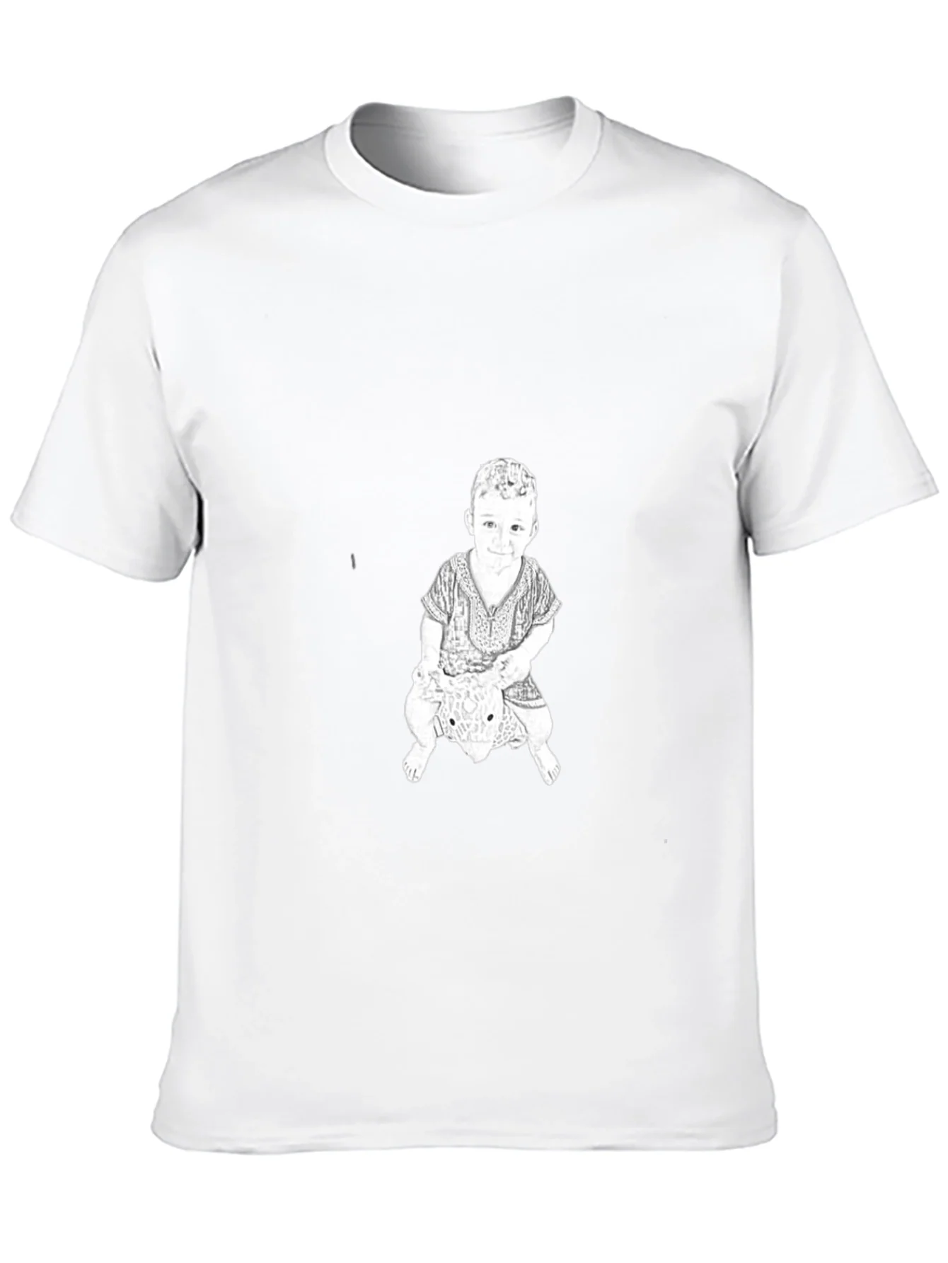 Graphic Print Tee - Child Riding Toy