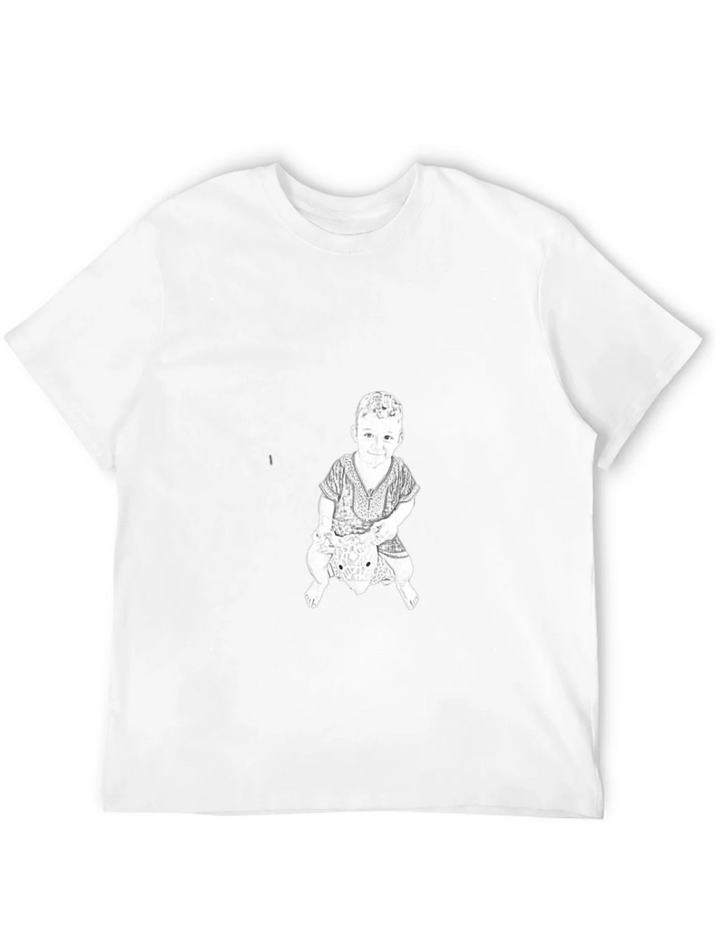 Graphic Print Tee - Child Riding Toy